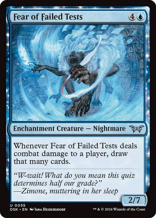 Fear of Failed Tests (DSK-055) - uncommon: (enchantment)