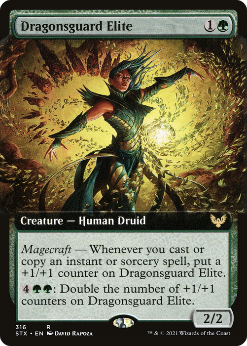 Dragonsguard Elite (STX-316) - rare: (Extended Art) - Foil