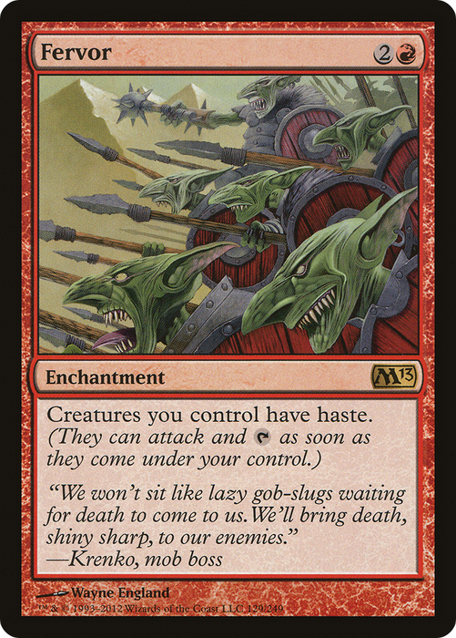 Fervor (M13-129) - rare - Foil