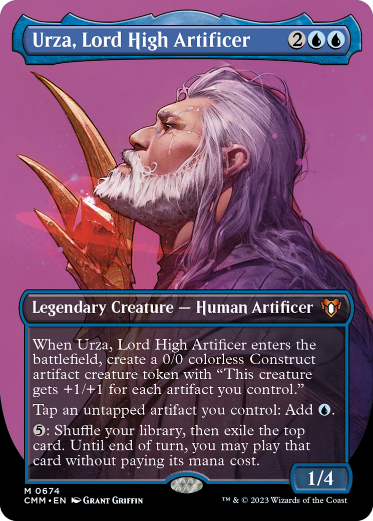 Urza, Lord High Artificer (CMM-674) - mythic (Borderless)