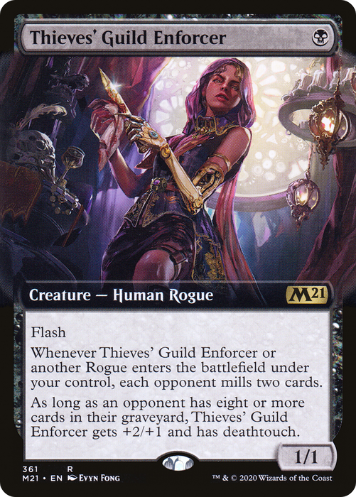 Thieves' Guild Enforcer (M21-361) - rare: (Extended Art) - Foil