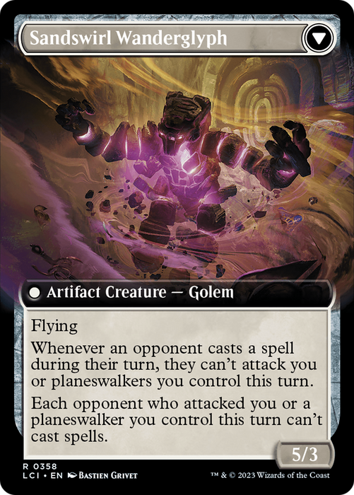 Unstable Glyphbridge // Sandswirl Wanderglyph (LCI-358) - rare: (Extended Art) - Foil