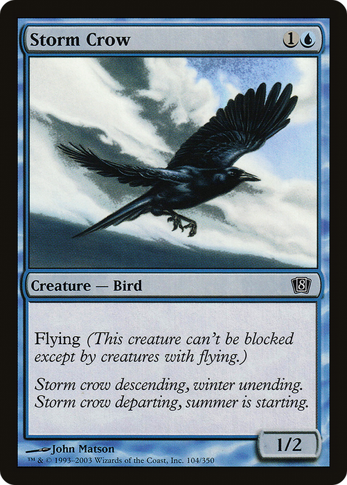 Storm Crow (8ED-104★) - common - Foil