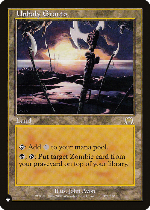 Unholy Grotto (LIST-ONS-327) - rare