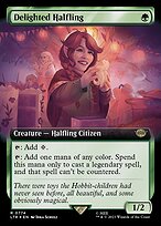 Delighted Halfling (LTR-774) - rare: (Extended Art) - Foil