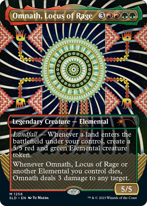 Omnath, Locus of Rage (SLD-1256) - mythic (Borderless) - Foil