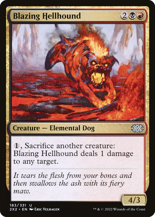 Blazing Hellhound (2X2-183) - uncommon