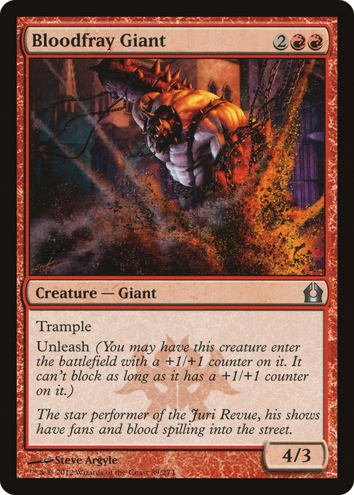Bloodfray Giant (RTR-089) - uncommon - Foil