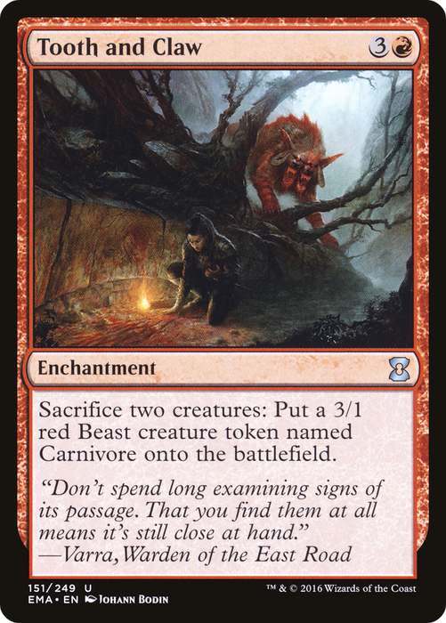 Tooth and Claw (EMA-151) - uncommon - Foil