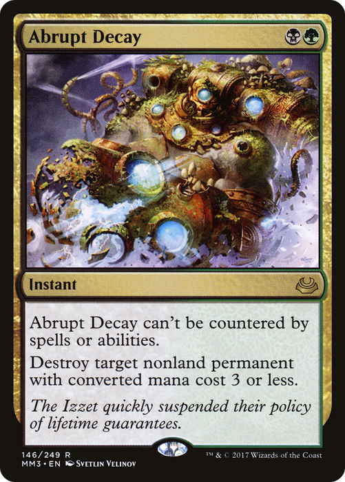 Abrupt Decay (MM3-146) - rare - Foil