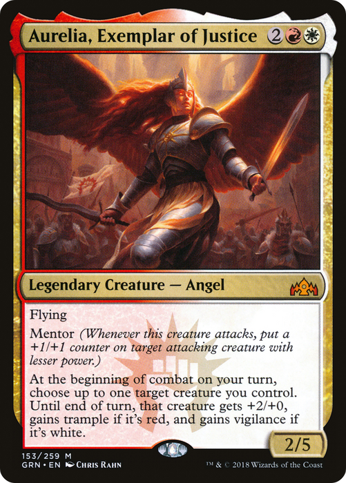 Aurelia, Exemplar of Justice (GRN-153) - mythic