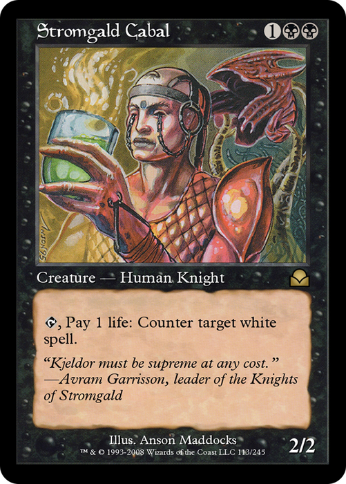 Stromgald Cabal (ME2-113) - rare - Foil