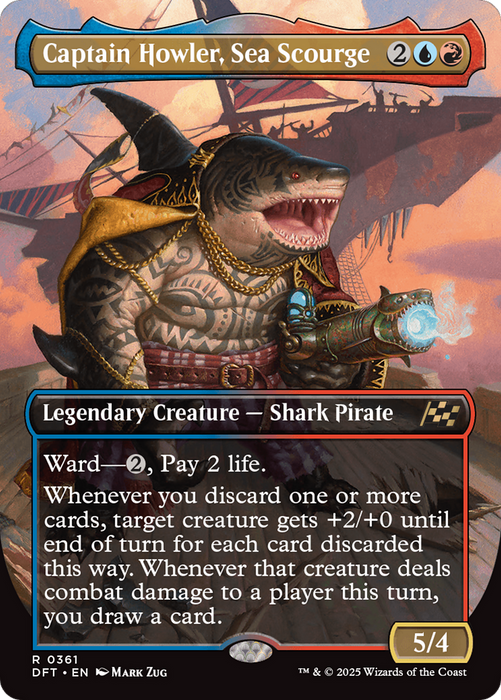 Captain Howler, Sea Scourge (DFT-361) - rare (Borderless)