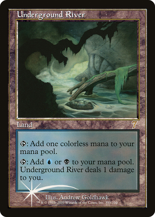 Underground River (7ED-350★) - rare - Foil