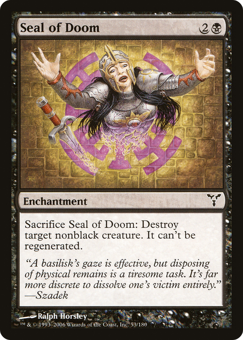 Seal of Doom (DIS-053) - common - Foil