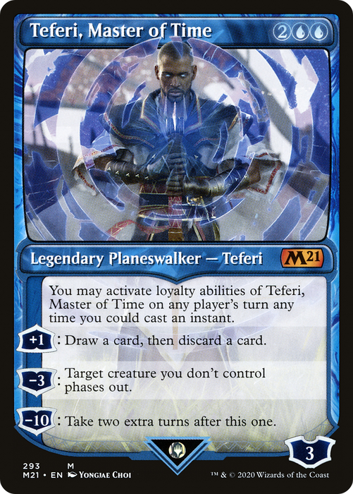 Teferi, Master of Time (M21-293) - mythic: (Showcase) - Foil