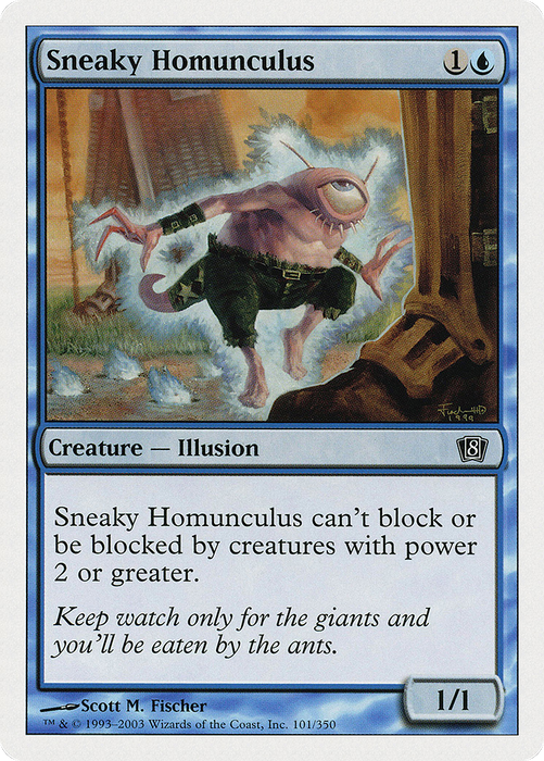 Sneaky Homunculus (8ED-101) - common