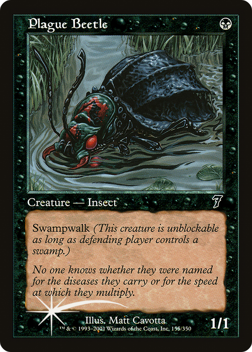 Plague Beetle (7ED-155★) - common - Foil