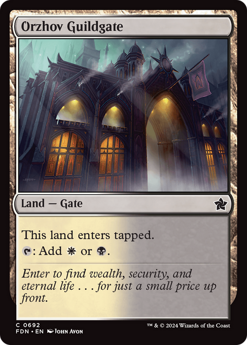 Orzhov Guildgate (FDN-692) - common