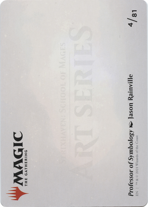 Professor of Symbology // Professor of Symbology (ASTX-004) - common (Borderless) - Foil