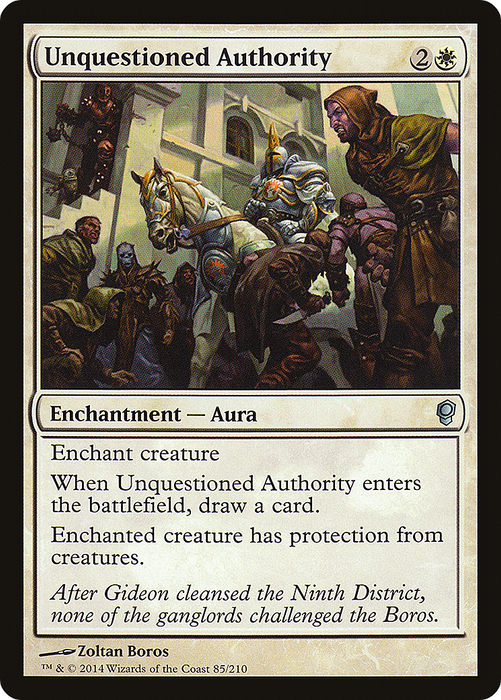 Unquestioned Authority (CNS-085) - uncommon - Foil