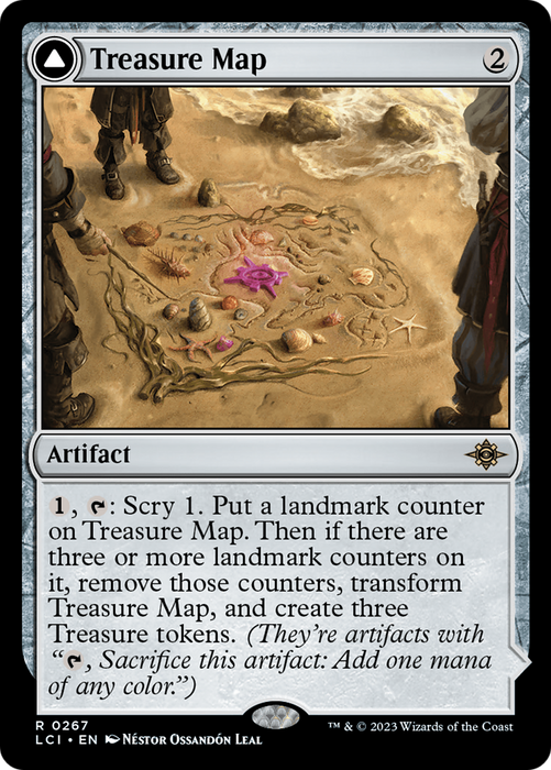 Treasure Map // Treasure Cove (LCI-267) - rare - Foil