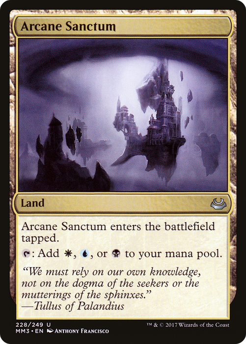 Arcane Sanctum (MM3-228) - uncommon - Foil