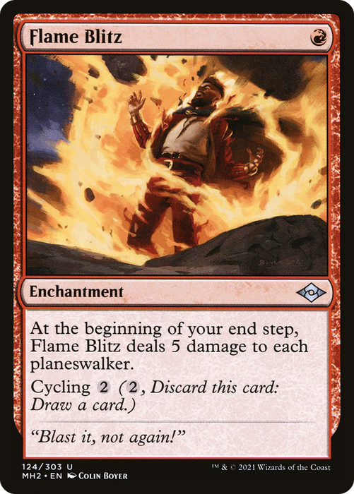 Flame Blitz (MH2-124) - uncommon - Foil