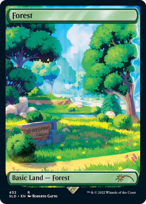 Forest (SLD-452) - rare: (Full Art) - Foil