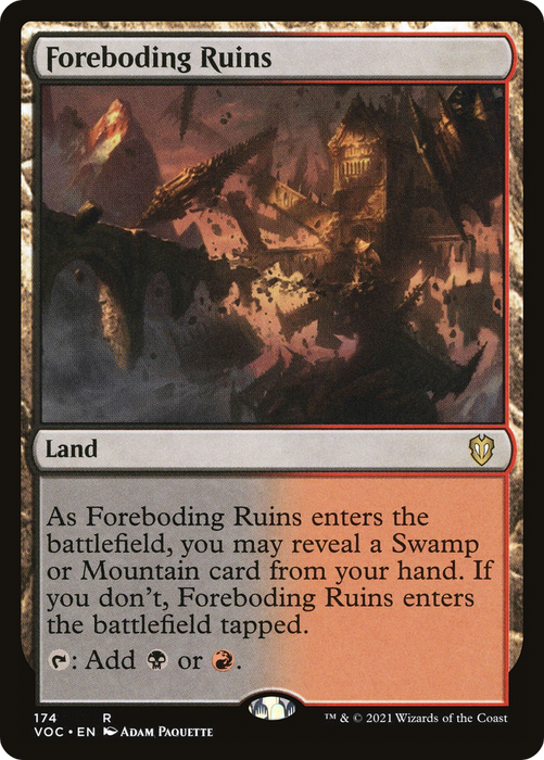 Foreboding Ruins (VOC-174) - rare
