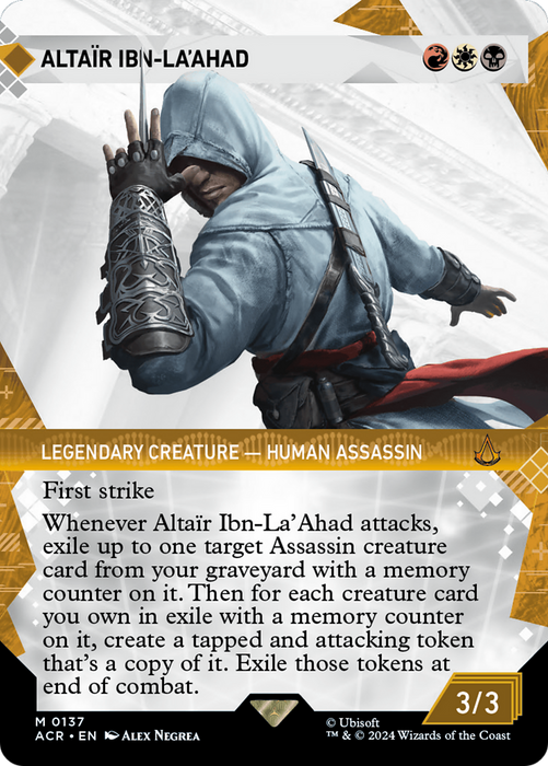 Altaïr Ibn-La'Ahad (ACR-137) - mythic: (Showcase) (Borderless) - Foil