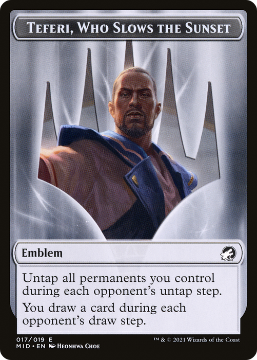 Teferi, Who Slows the Sunset Emblem (TMID-017) - common