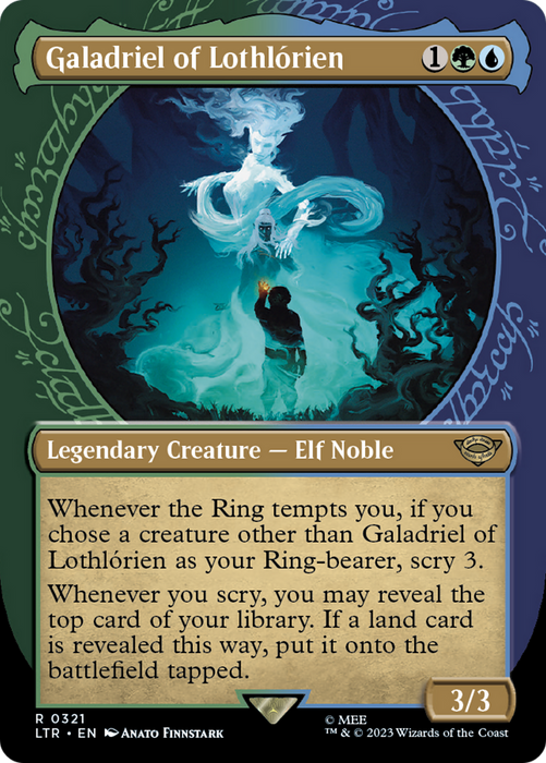 Galadriel of Lothlórien (LTR-321) - rare: (Showcase) (Borderless)