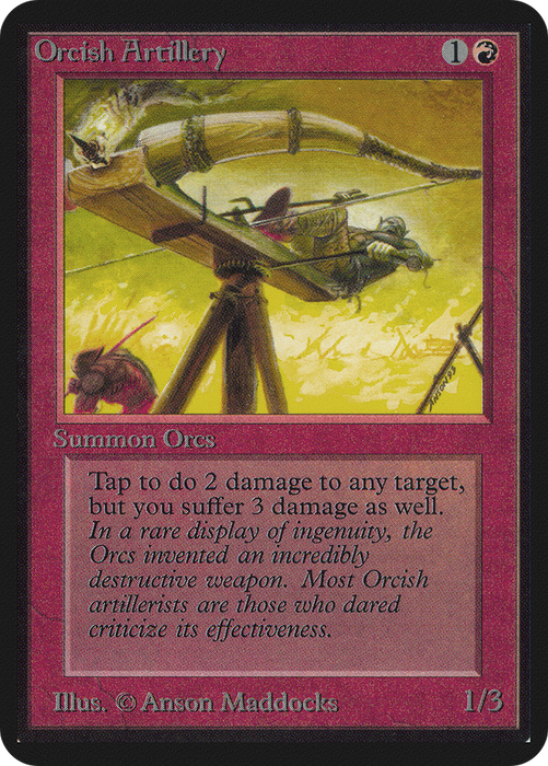 Orcish Artillery (LEA-165) - uncommon