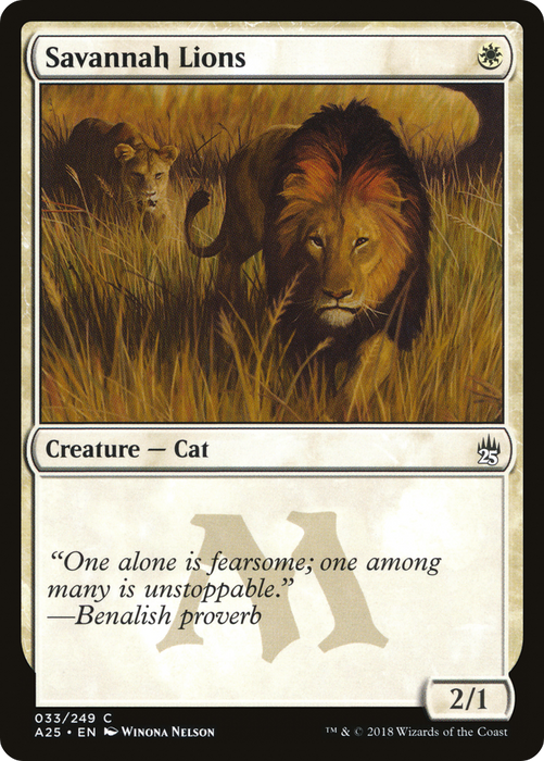 Savannah Lions (A25-033) - common - Foil