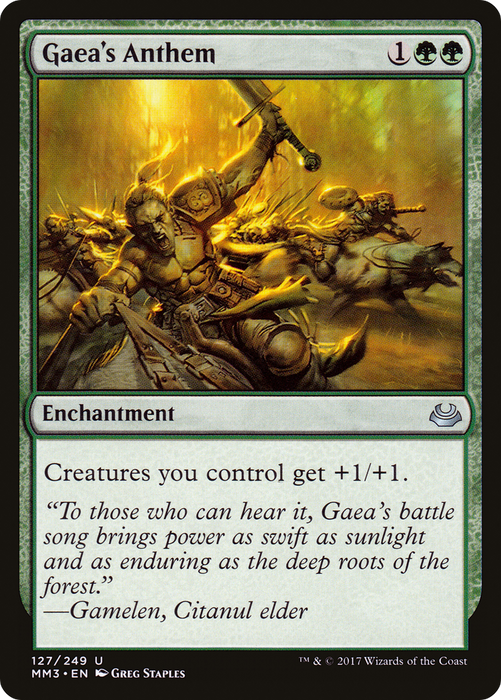 Gaea's Anthem (MM3-127) - uncommon - Foil