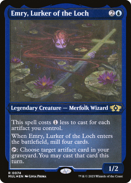 Emry, Lurker of the Loch (MUL-074) - rare - Etched Foil