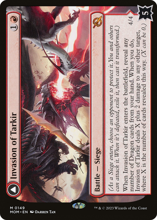 Invasion of Tarkir // Defiant Thundermaw (MOM-149) - mythic