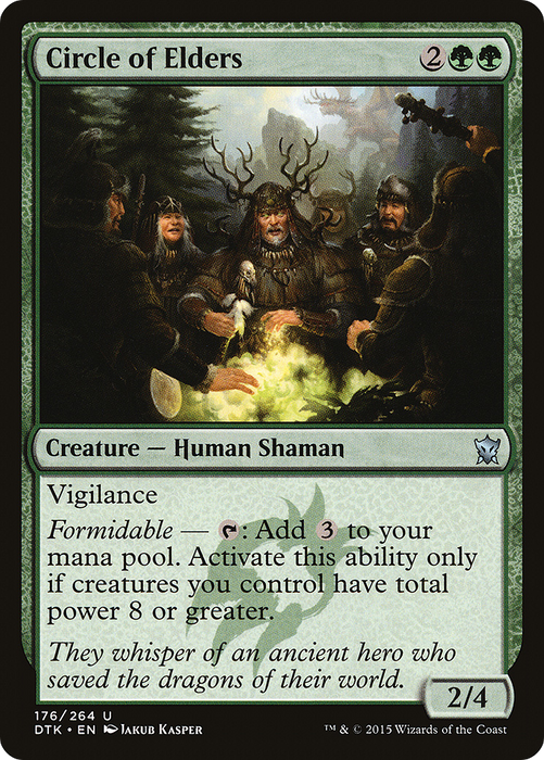 Circle of Elders (DTK-176) - uncommon - Foil