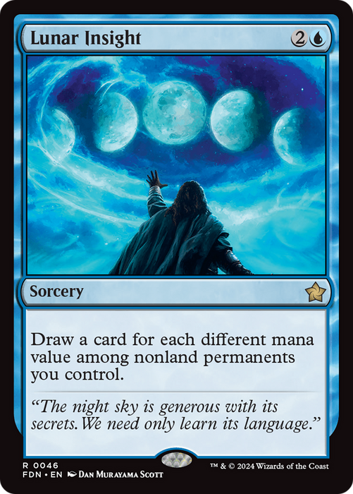 Lunar Insight (FDN-046) - rare - Foil