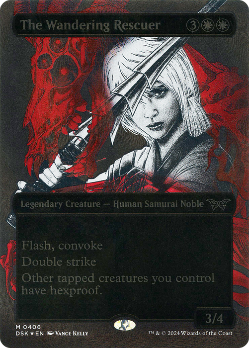 The Wandering Rescuer (DSK-406) - mythic: (Showcase) (Borderless) - Foil