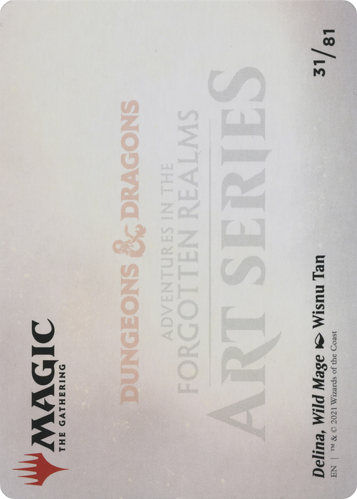 Delina, Wild Mage // Delina, Wild Mage (AAFR-031) - common (Borderless) - Foil