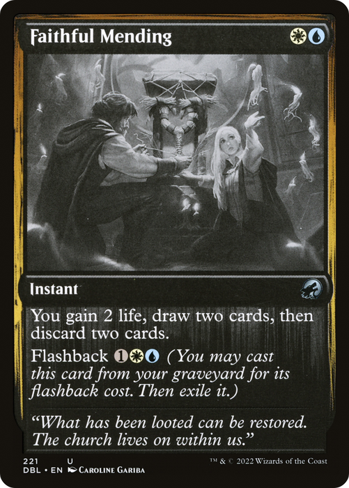 Faithful Mending (DBL-221) - uncommon - Foil