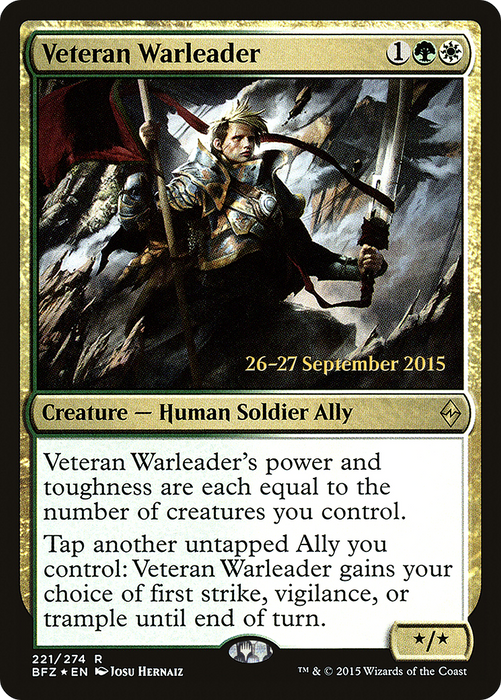 Veteran Warleader (PRE-221S) - rare - Foil