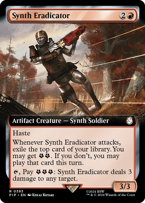 Synth Eradicator (PIP-393) - rare: (Extended Art) - Foil