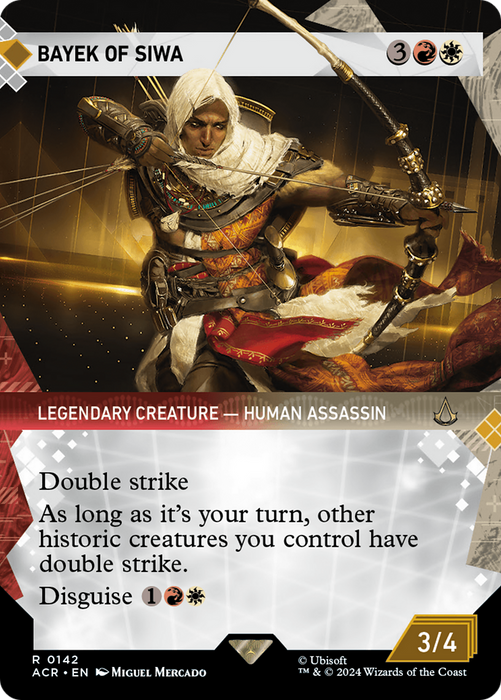 Bayek of Siwa (ACR-142) - rare: (Showcase) (Borderless) - Foil