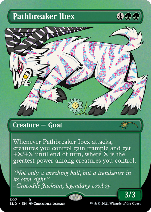 Pathbreaker Ibex (SLD-307) - rare (Borderless) - Etched Foil
