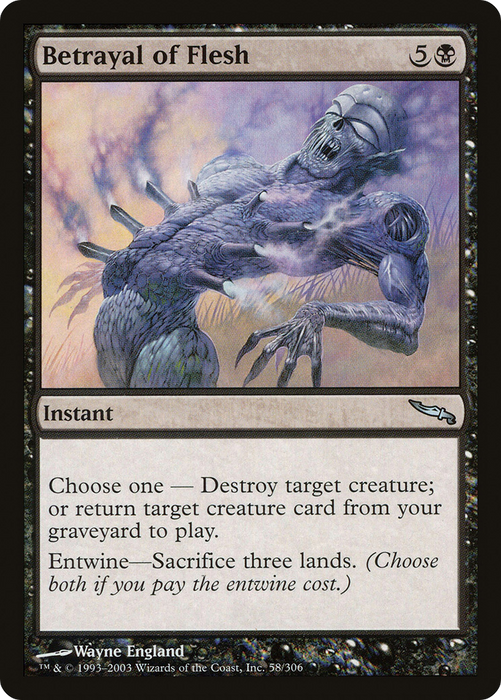 Betrayal of Flesh (MRD-058) - uncommon - Foil