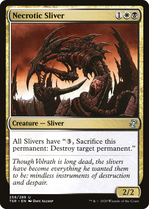 Necrotic Sliver (TSR-258) - uncommon - Foil