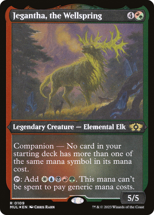Jegantha, the Wellspring (MUL-109) - rare: (companion) - Etched Foil
